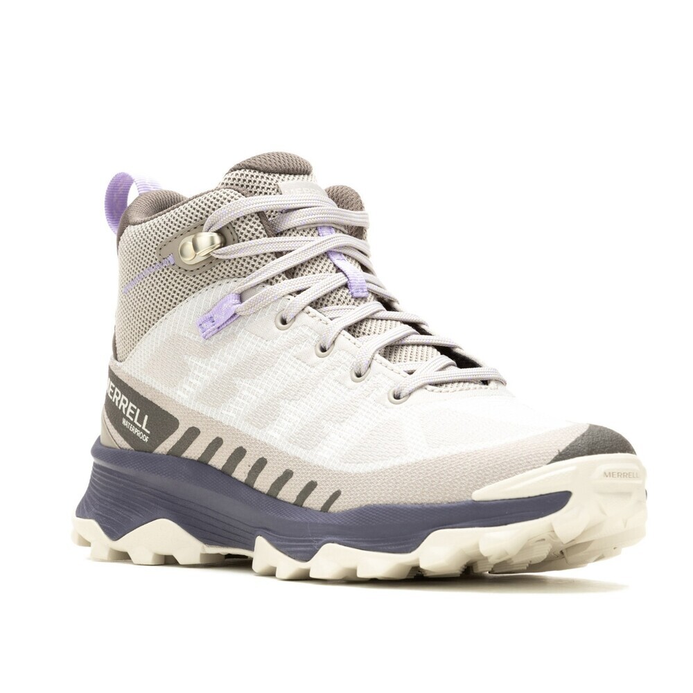 Merrell Speed Eco Mid J037864 Womens 11 Off White Waterproof Hiking Boots TF8414